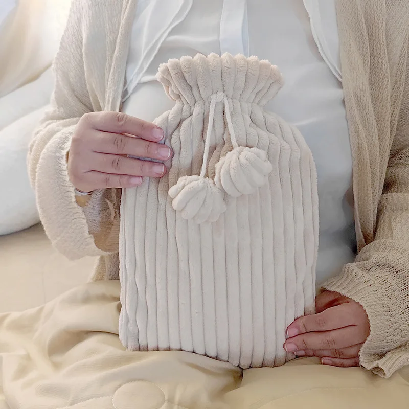 Bouillotte blanche chaleureuse